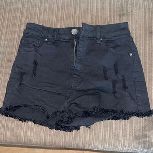 Angel Kiss Denim Collection Black Shorts